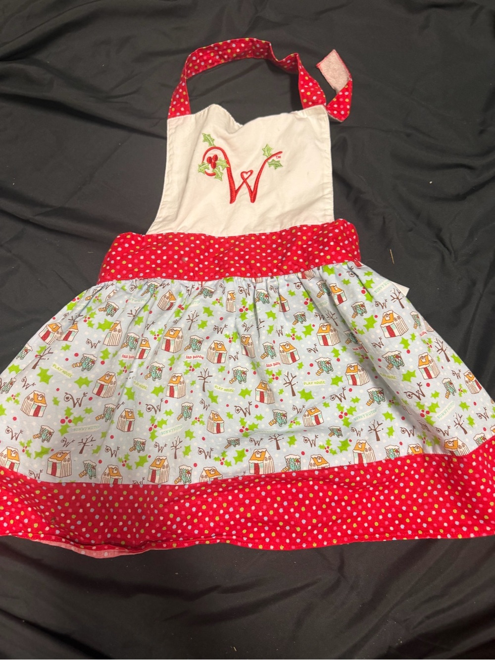 American Girl WellieWishers Holiday Baking Child-Size Apron